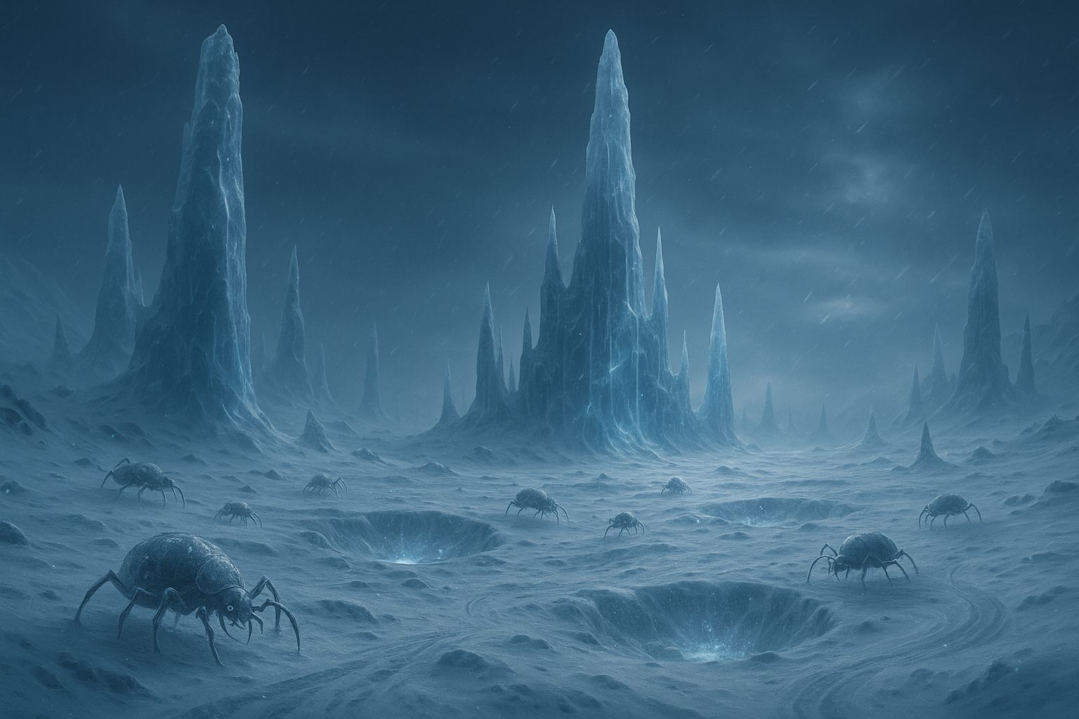 Snehové polia a ticho